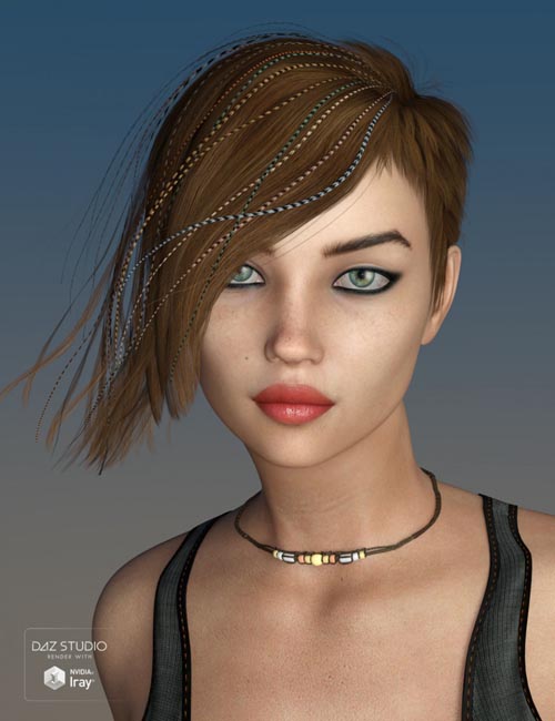 Danny Hair for Genesis 3 and 8 Female(s)
