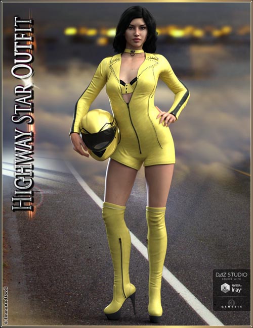 Highway Star Outfit and Accessories for Genesis 3 Female(s)