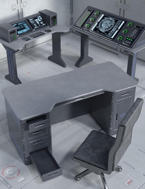 Sci-fi Desks and Chair