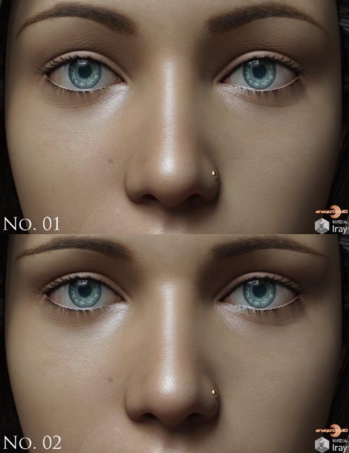 Eyes,Eyebrows&Lashes Morphs for G8F Vol 1