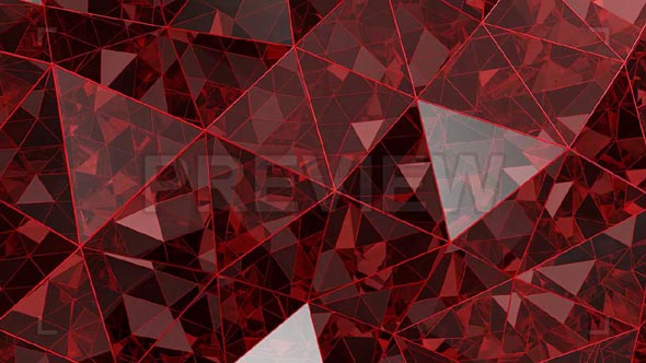 Red Kaleidoscope Glass Background