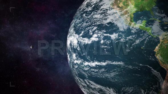 Earth Rotation Closeup