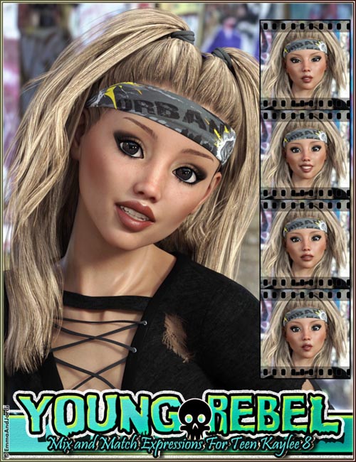 Young Rebel Mix and Match Expressions for Teen Kaylee 8 and Genesis 8 Female(s)