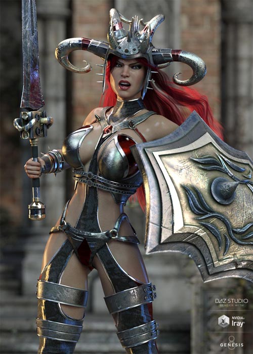 Zealoth Outfit and Weapons for Genesis 8 Female(s)