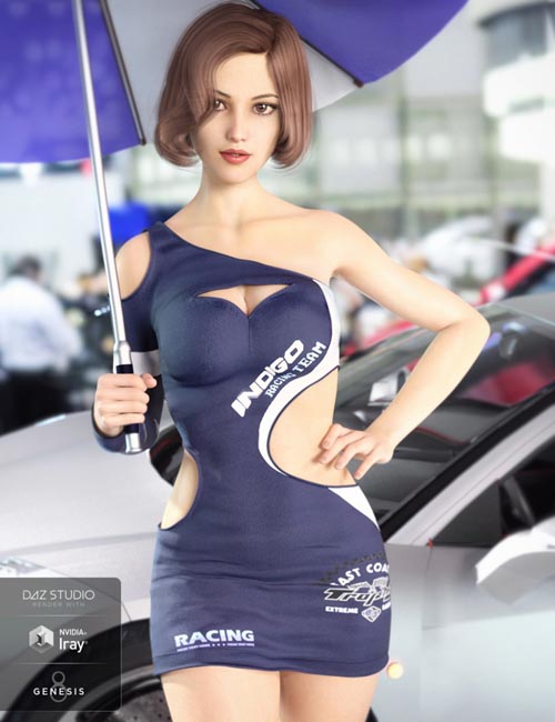 Racing Queen's Outfit for Genesis 8 Female(s)