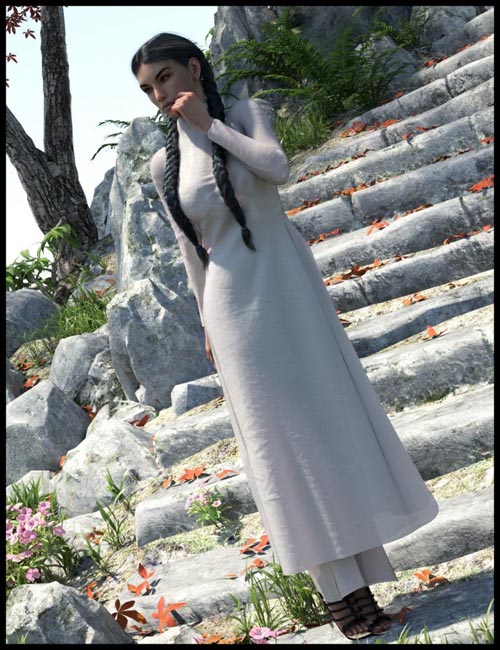 dForce Ao Dai Outfit for Genesis 8 Female(s)