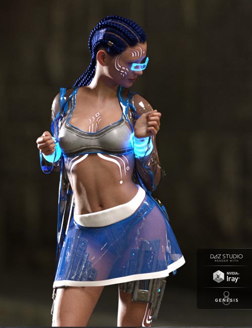 dForce Night Runner Outfit for Genesis 8 Female(s)
