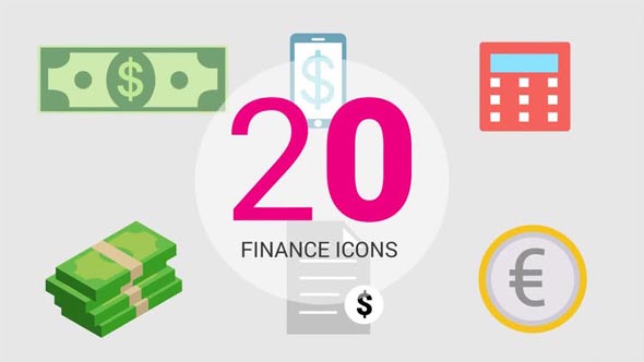 Infographic Presets: 20 Finance Icons