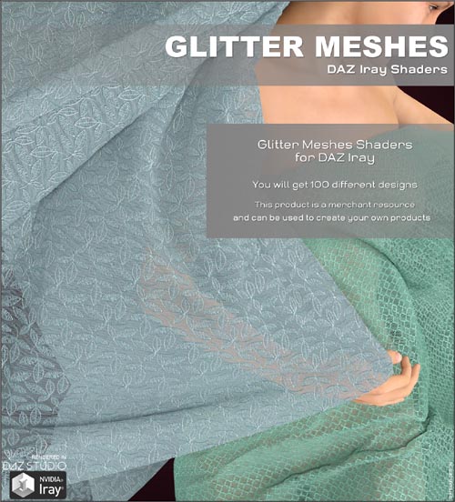 DAZ Iray - Glitter Meshes