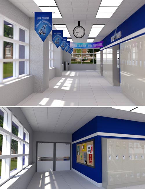 Highschool Hallway