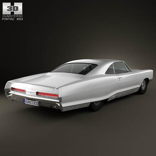 Pontiac Bonneville Hardtop 2-door 1966 3D model