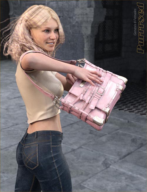 Purrrsed Purse and Poses for Genesis 8 Female(s)