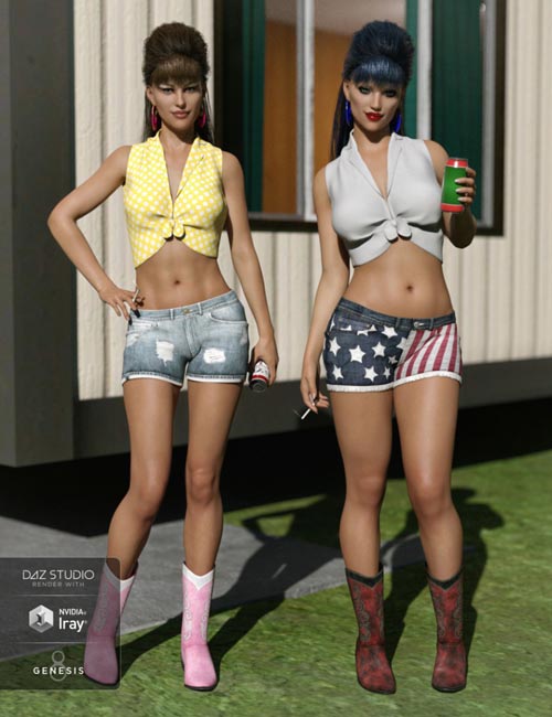 Betty Lou Outfit Textures