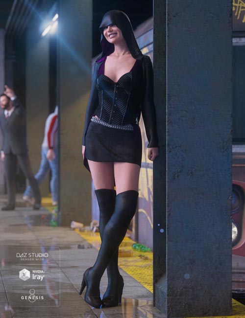 dForce Shadow Hive Outfit for Genesis 8 Female(s)