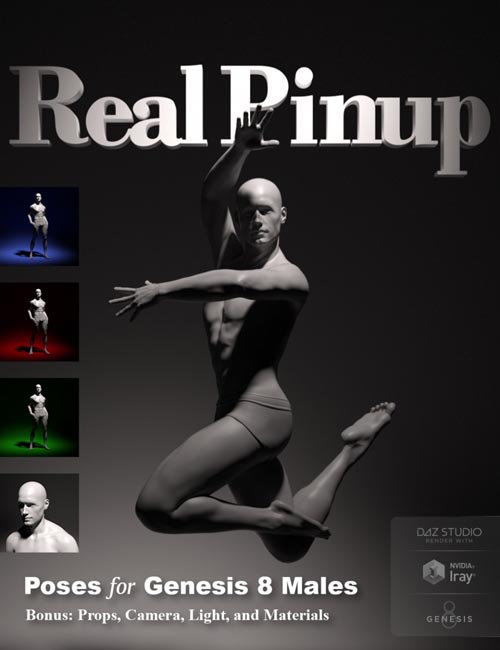 Real Pinup Poses and Lights for Genesis 8 Male(s)