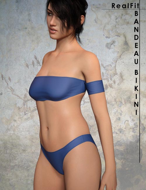 RealFit Bandeau Bikini for Genesis 8 Female(s)