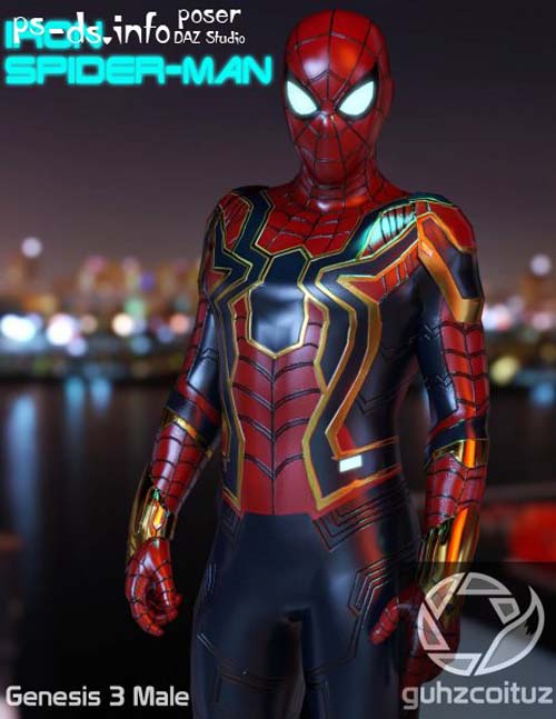Iron Spiderman (converted from G3M) for Genesis 8 Male