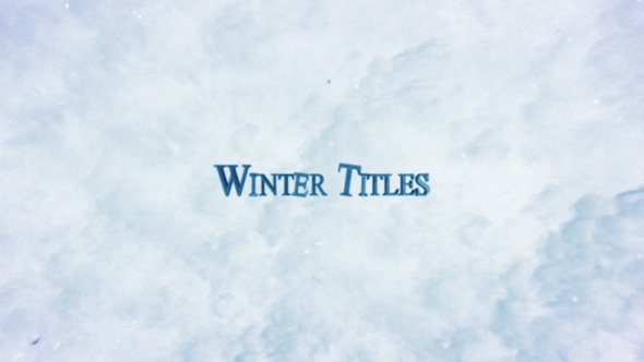  Winter Trailer Titles 
