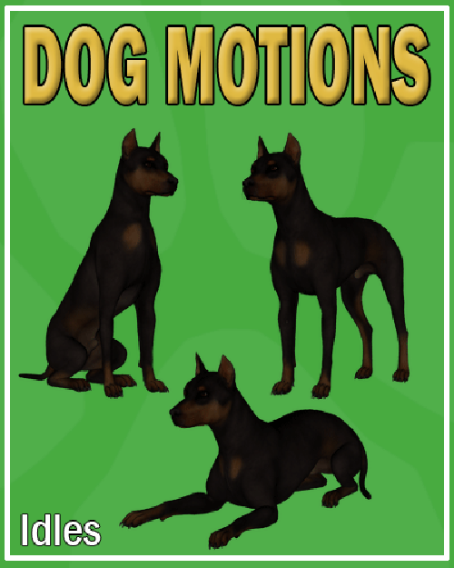 Dog Motions for Daz Dog 8