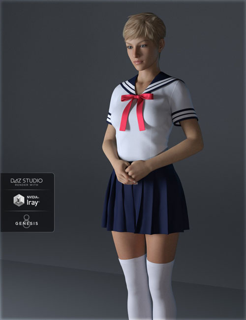 dForce H&C School Uniform for Genesis 8 Female(s)