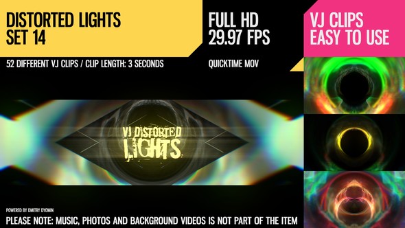 VJ Distorted Lights (Set 14) 