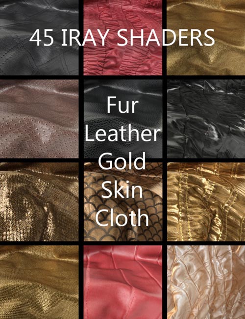 45 Organic and Cloth Shaders for Iray