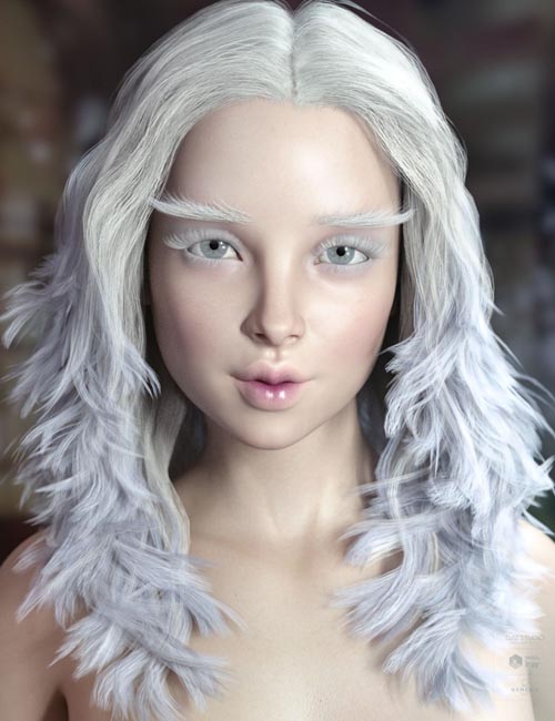Addison Hair and Brows for Genesis 3 & 8 Female(s)