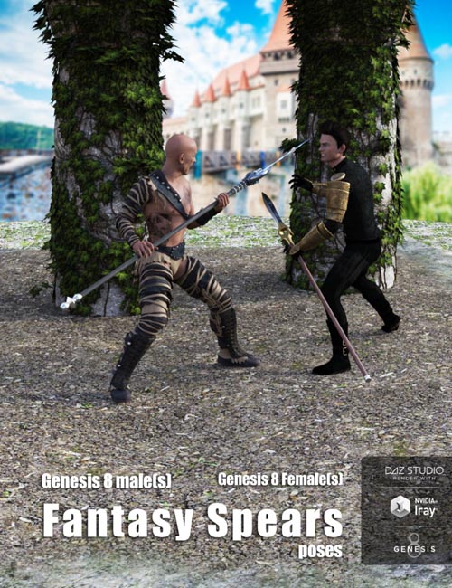 Fantasy Spears Poses for Genesis 8 Male(s) and Female(s)