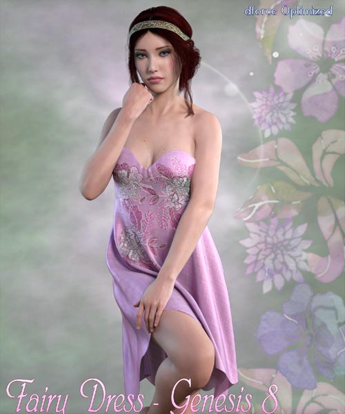 dForce Fairy Dress - Genesis 8