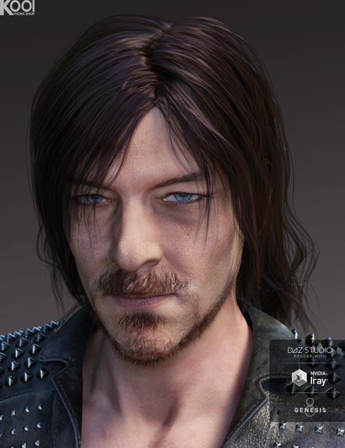 Willis Hair and Beard for Genesis 3 and 8 Male(s)