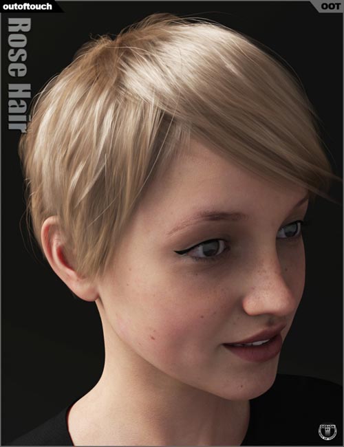 Rose Hair for Genesis 3 and 8 Female(s)