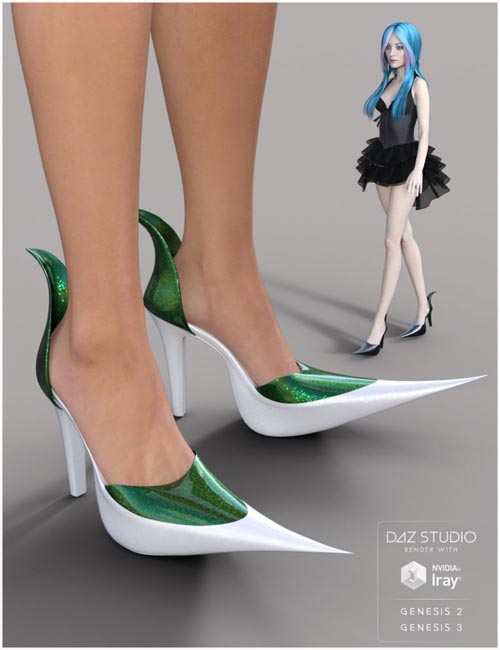 Witch Heels for Genesis 2 and 3 Female(s)