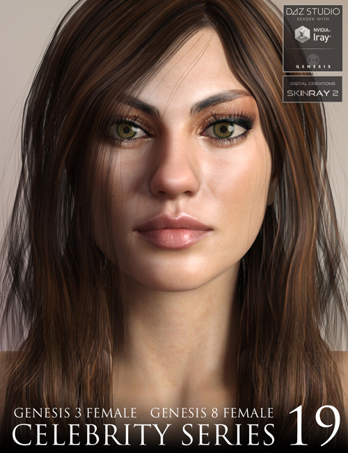 Celebrity Series 19 for Genesis 3 and Genesis 8 Female