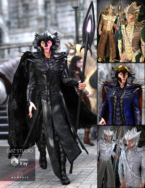 Rune Male Outfit Bundle for Genesis 3 Male(s) and Genesis 2 Male(s)