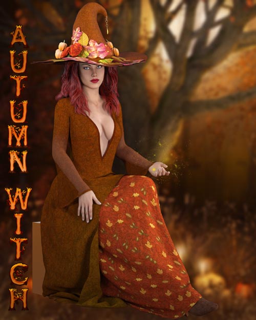 dforce - Autumn Witch Genesis 8