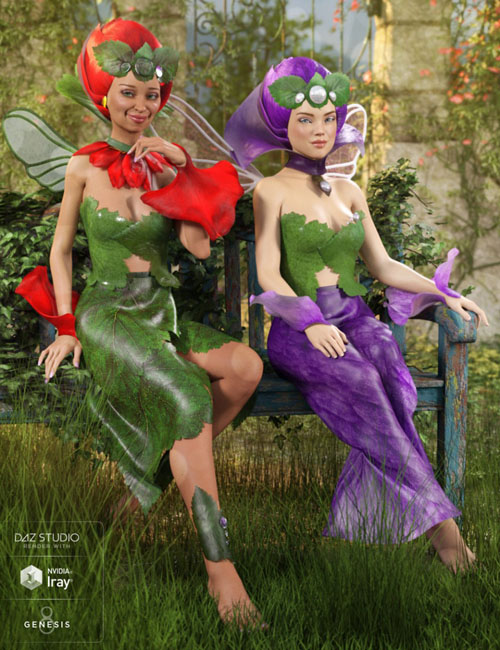 dForce Morning Bloom Outfit Textures