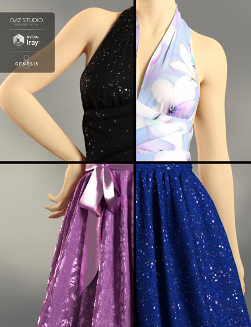 dForce Iconic Dress Textures Add-On