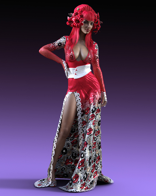 Charm Horror Hostess Dress EXP 2
