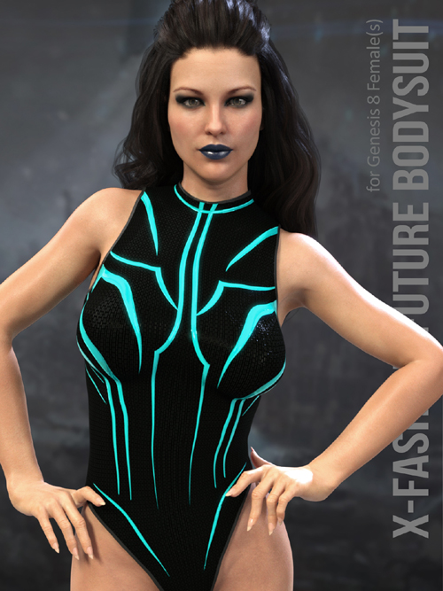 X-Fashion Future Bodysuit for Genesis 8 Females