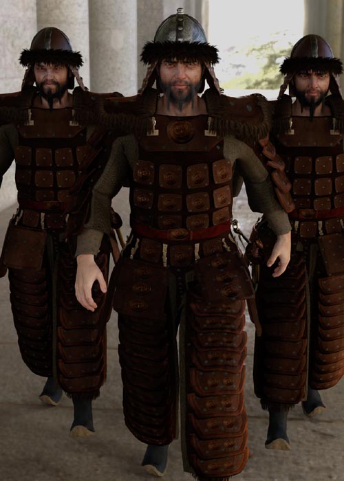 dForce Mongol Armor for Genesis 8 Male