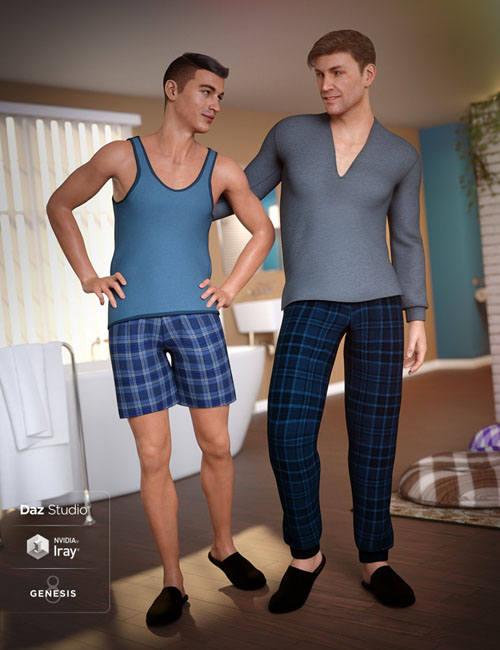 dForce Pajamas for Genesis 8 Male(s)