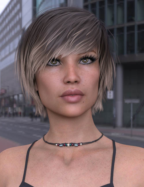 Exie Hair for Genesis 3 and 8 Female(s)