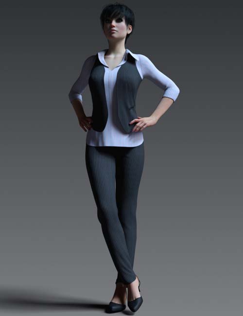dForce Working Girl Outfit for Genesis 8 Female(s)