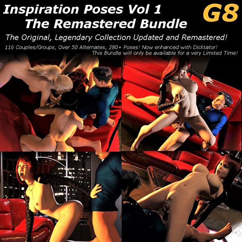 Inspiration Poses Vol 1 G8 - Remastered Complete Bundle