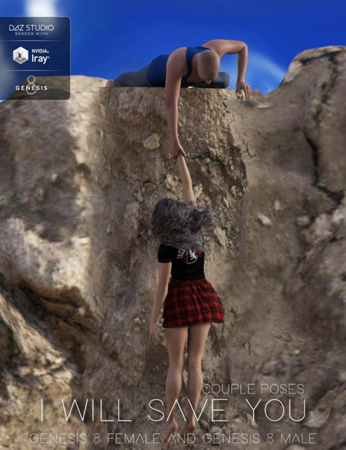 I Will Save You Poses for Genesis 8 Female(s) and Male(s)