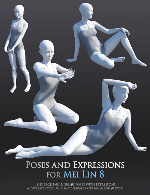 Poses and Expressions for Mei Lin 8