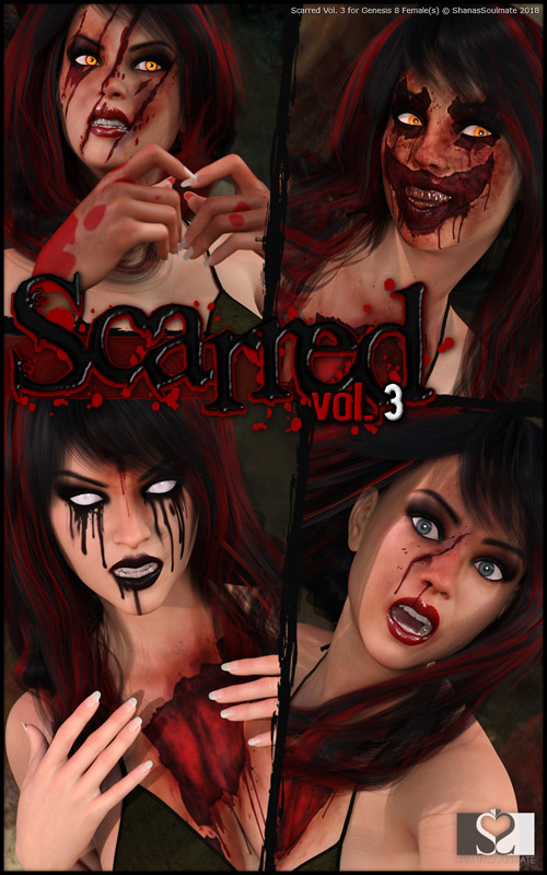 Scarred Vol. 3 for Genesis 8 Female(s)