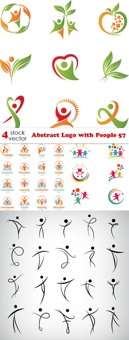 Abstract Logo with People 57