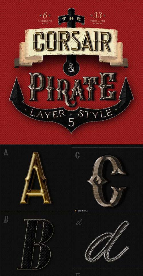 The Corsair and Pirate Photoshop Text Effect 21372619