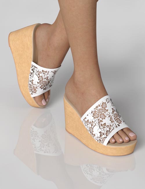 Wedge Sandals for Genesis 8 Female(s)